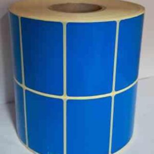 برچسب کاغذی 51×34 دو ستونه 3000تایی آبی