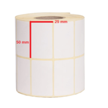 برچسب کاغذی 50×25 دو ستونه 4000 تایی