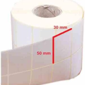 برچسب کاغذی 50×30 دو ستونه 3000 عددی