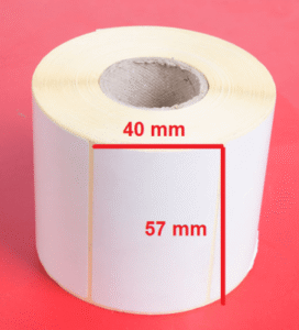 برچسب ترازو حرارتی 57×40 تعداد 750 تایی