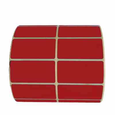 برچسب کاغذی 51×34 دو ستونه 3000تایی قرمز